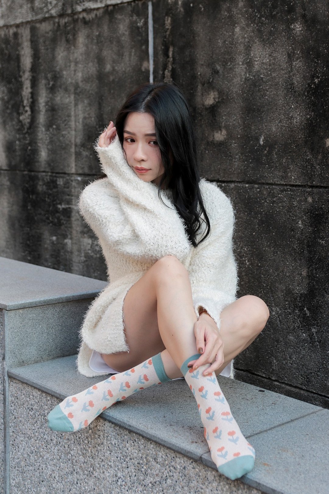 unni尔雅中性款棉袜 袜子 socks 中筒袜 男女袜 暖 精梳棉 鞋履袜 - 袜子 - 其他材质 绿色