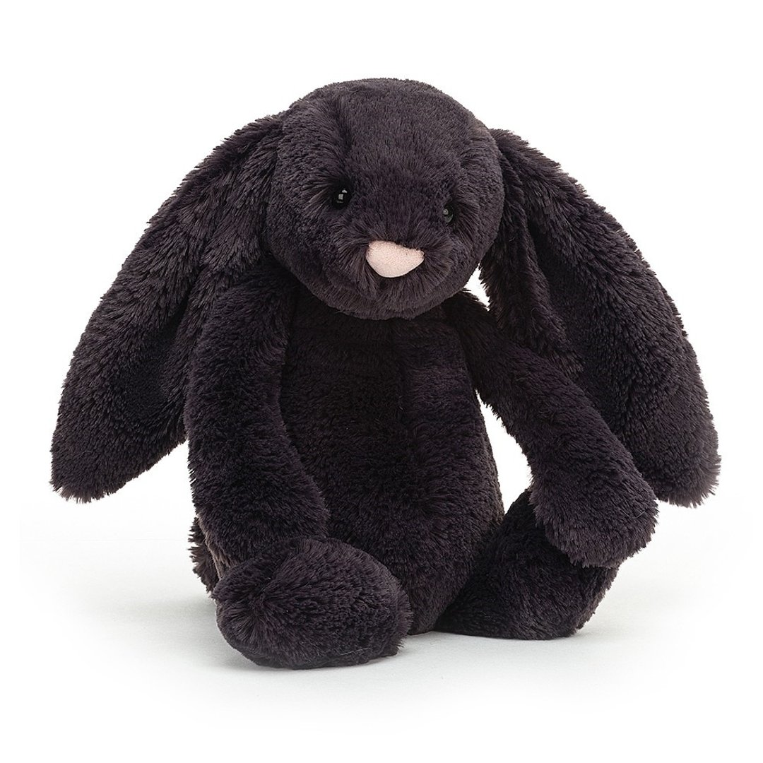 Bashful Inky Bunny 黑芝麻兔 31cm - 玩偶/公仔 - 聚酯纤维 黑色