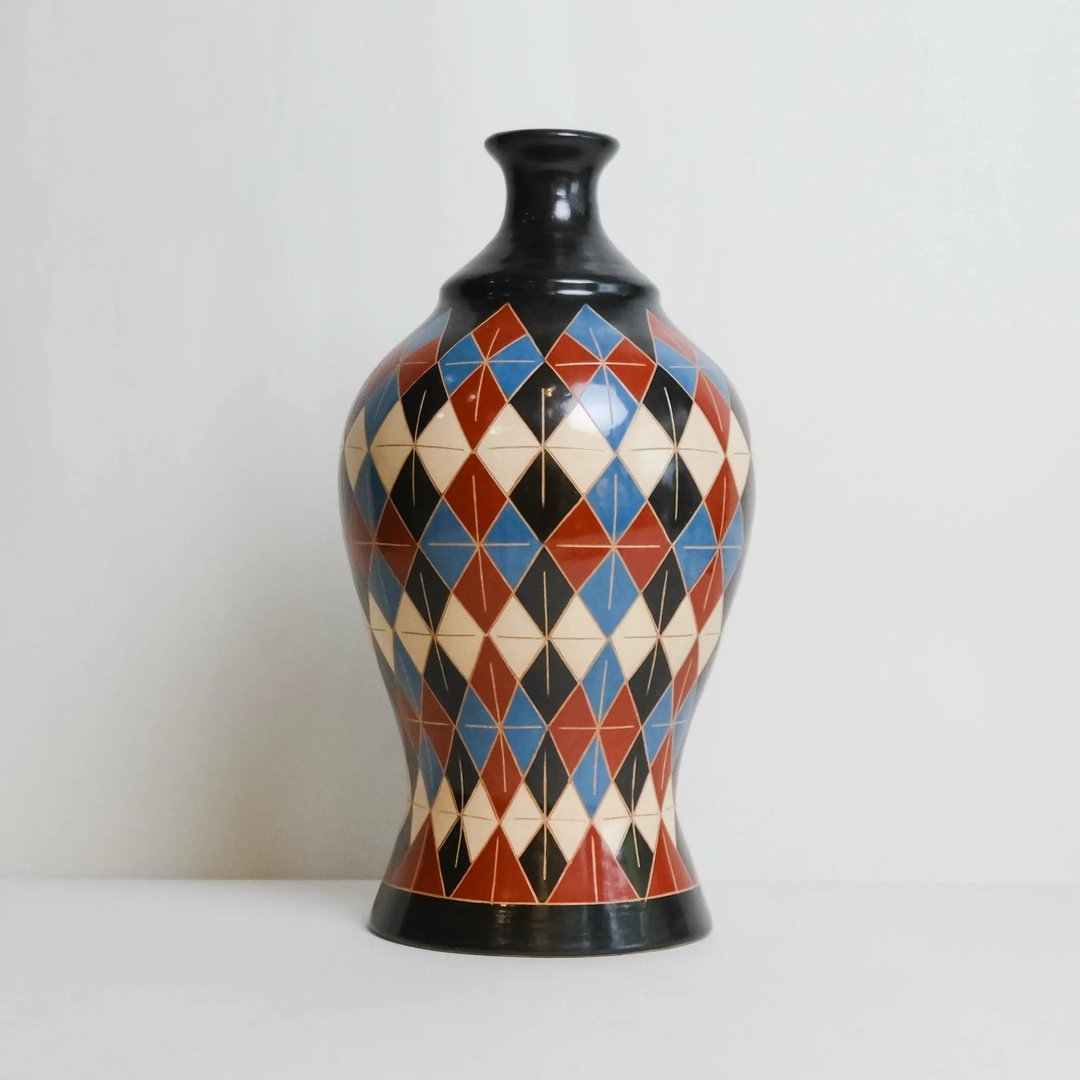 尼加拉瓜手工陶器、花器【花砖】纪念品礼物首选 - 花瓶/陶器 - 陶 多色