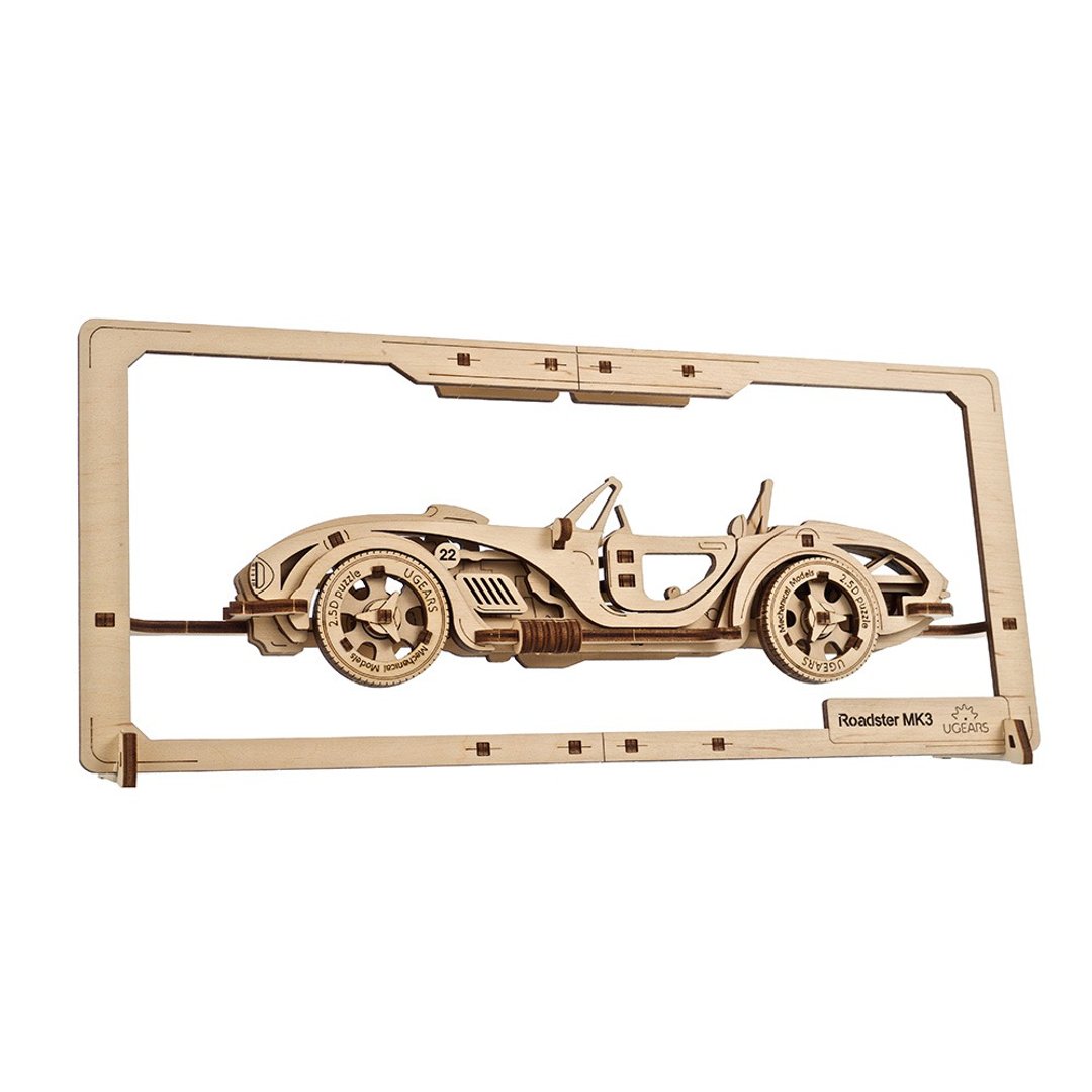 /Ugears/ 飘移眼镜蛇/ 2.5D拼图 - 木工/竹艺/纸艺 - 木头 