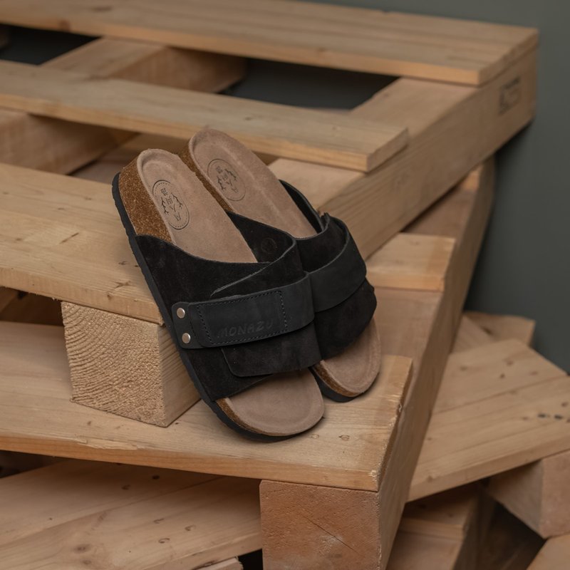 勃肯拖鞋_黑 Kyoto 35-45码 女男版卖场 - 拖鞋 - 真皮 黑色