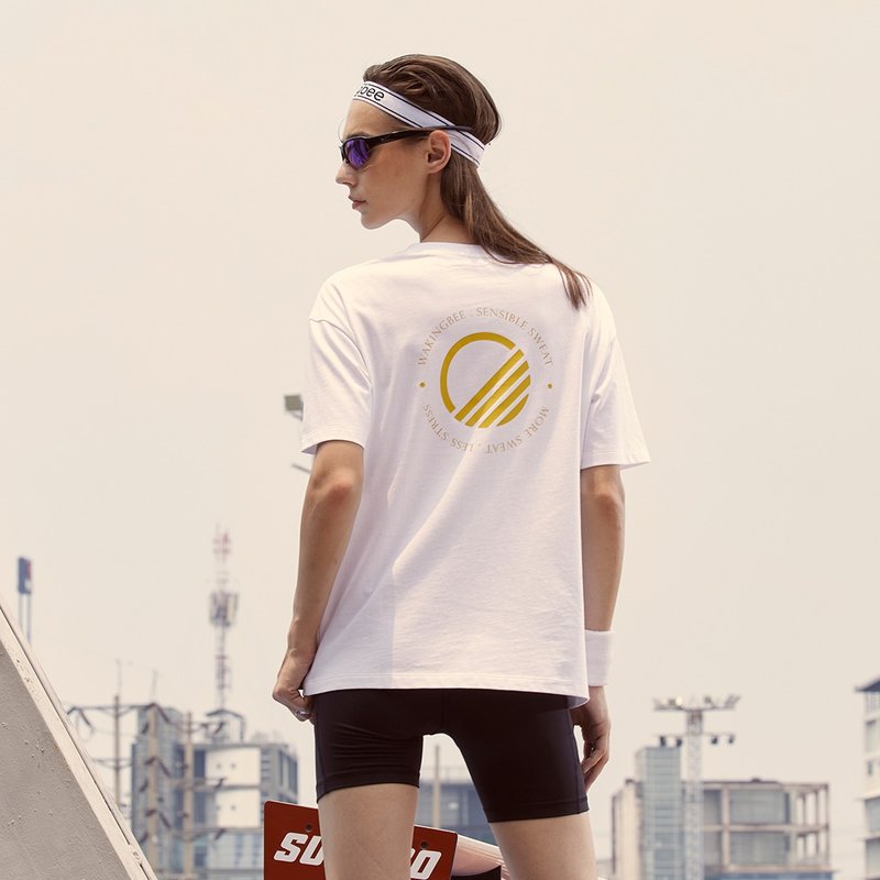 WB T-Shirt - Wakingbee - 女装运动衣 - 棉．麻 