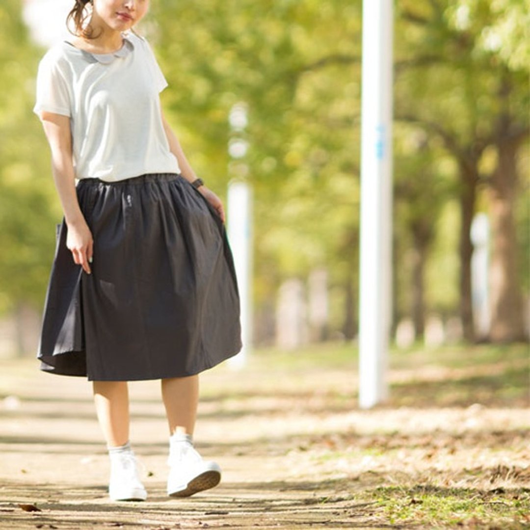 ☆ Palette ☆ 彡 Tiered Gather Skirt - 裙子 - 棉．麻 卡其色
