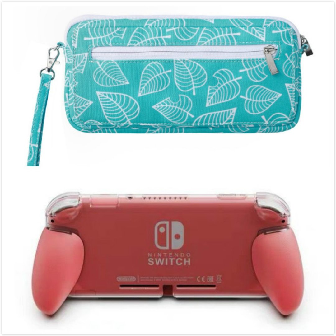 任天堂switchlite收纳包ns保护套加上骷髅GripCase一体握把壳可装 - 数码小物 - 其他材质 绿色