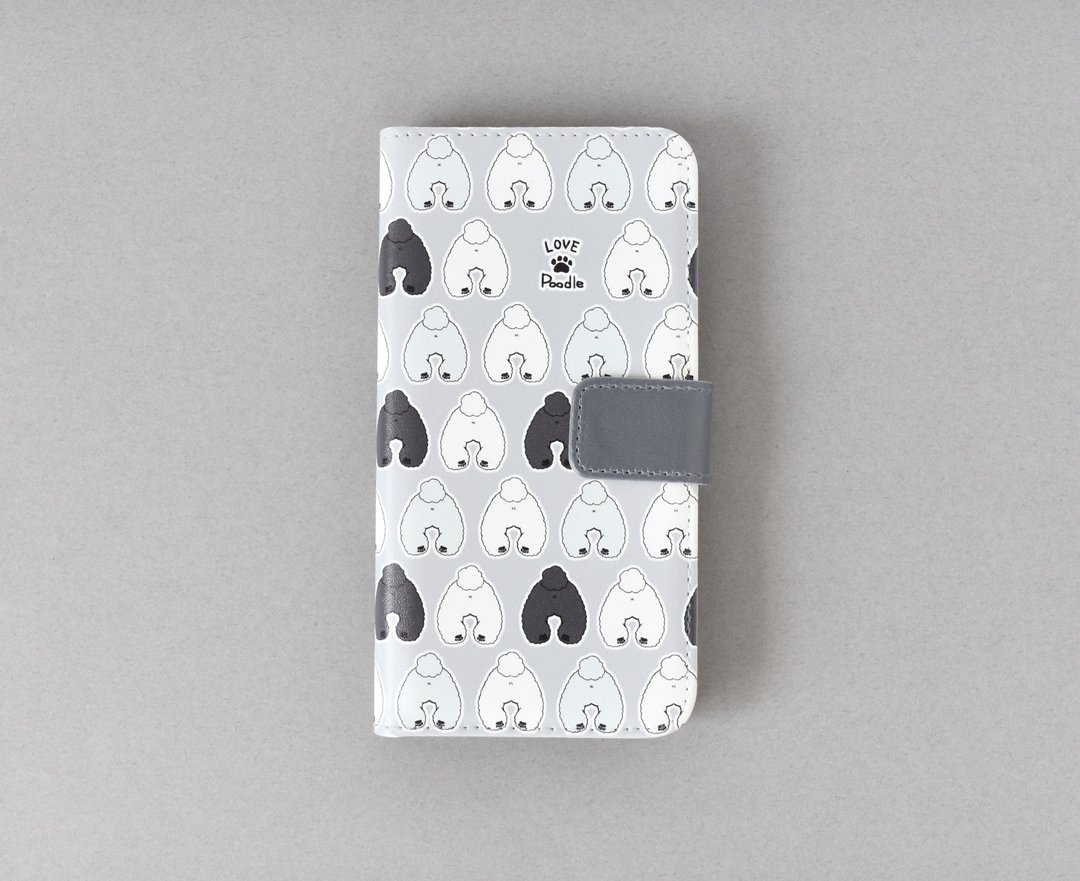 Poodle butt phone cover - 手机壳/手机套 - 其他材质 灰色