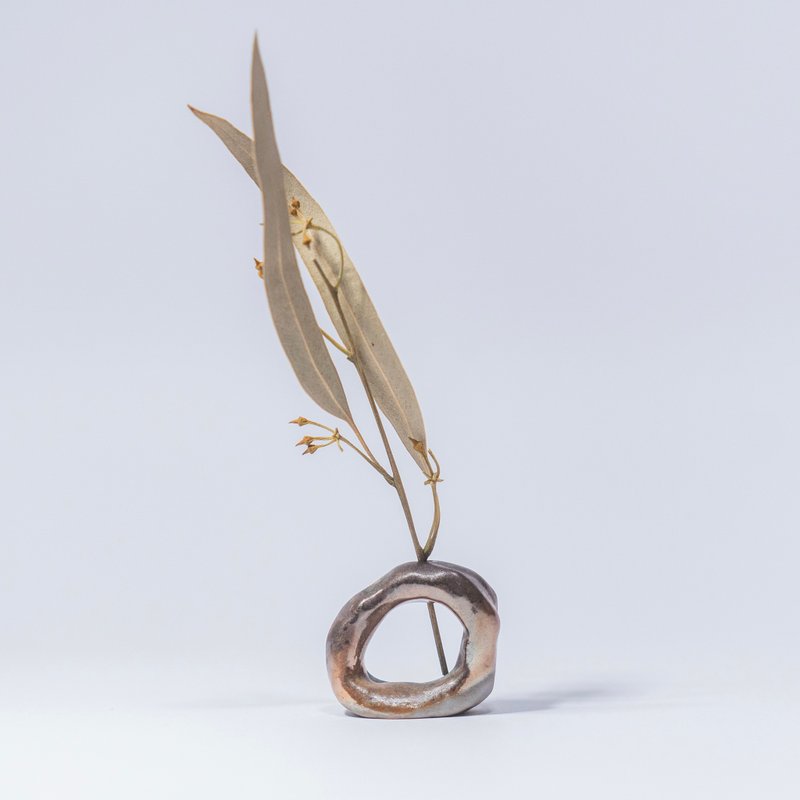 No.59 插花小物| 线香座| 云泥 | 陶瓷 - 香薰/精油/线香 - 陶 咖啡色