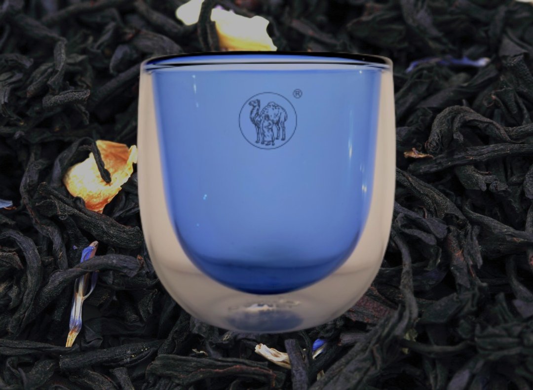 新品上市 | 骆驼牌 180ml 双层玻璃保温杯 蓝 (BE) - 玻璃杯 - 玻璃 蓝色