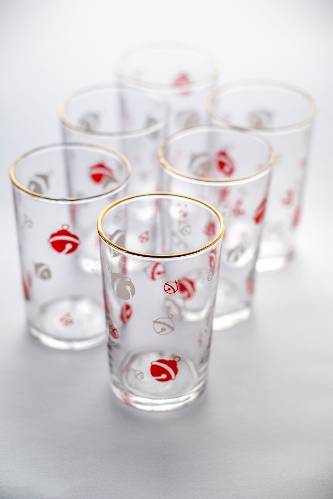 日本制 昭和复古 铃当印花玻璃杯 库存新品 台湾包邮 - 玻璃杯 - 玻璃 透明