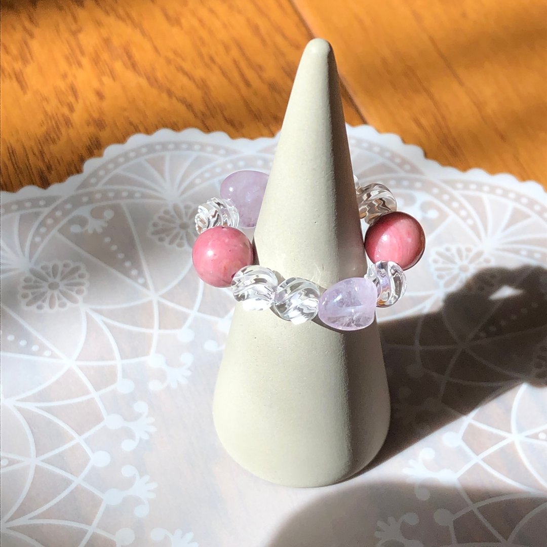 Yumekawa natural stone ring - 戒指 - 石头 