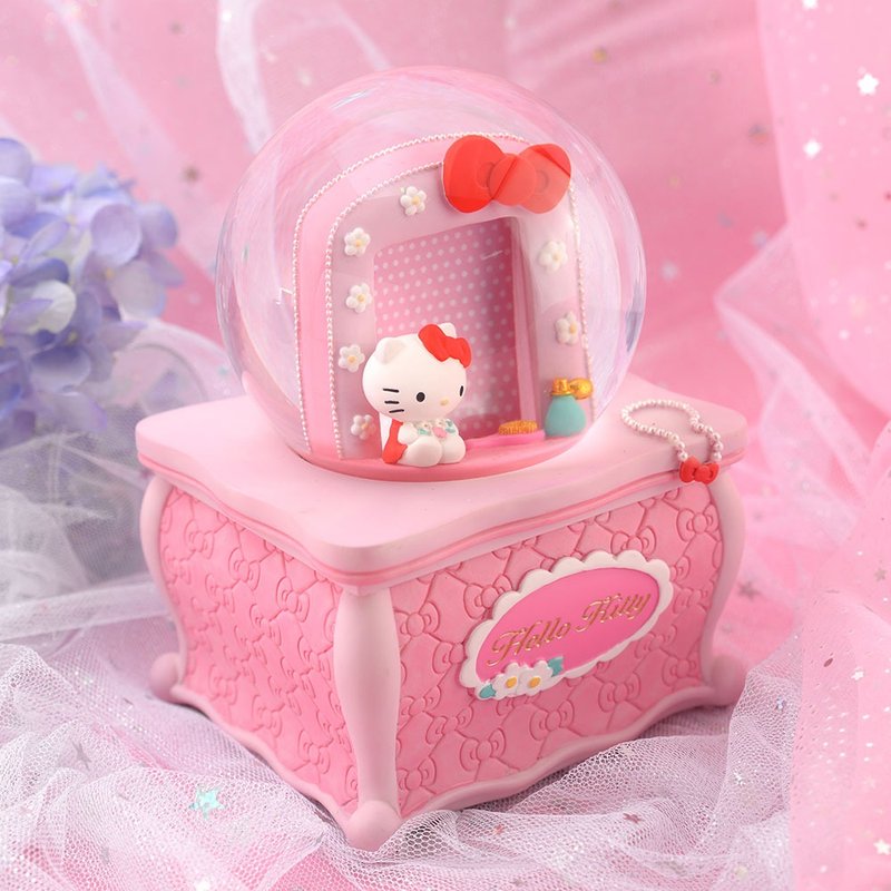 Hello Kitty 梳妆台相框 水晶球音乐铃 - 摆饰 - 玻璃 