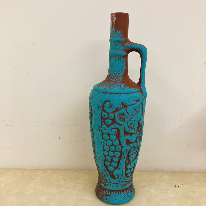 限量日本选品 陶制手提把空 酒瓶花瓶 花器 - 花瓶/陶器 - 陶 