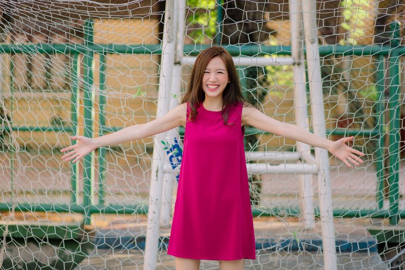 Playful dress - 洋装/连衣裙 - 其他材质 粉红色