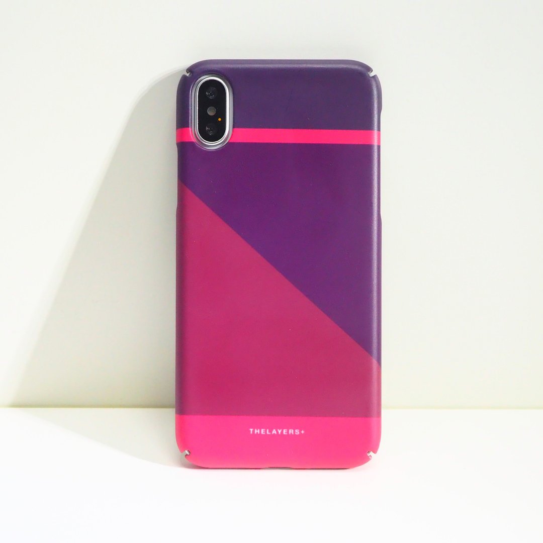 质感简约Graphic Print 酒红色 PALM Phone case 原创手机壳 - 手机壳/手机套 - 塑料 红色