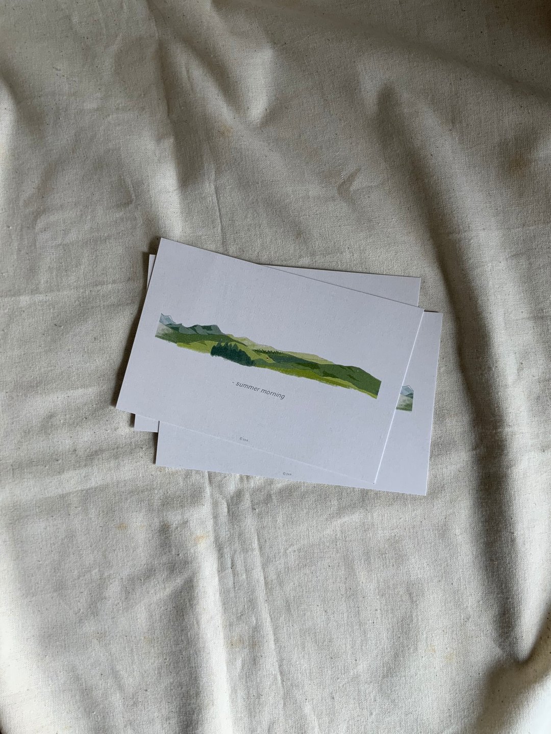 Postcard : Summer Morning - 卡片/明信片 - 纸 