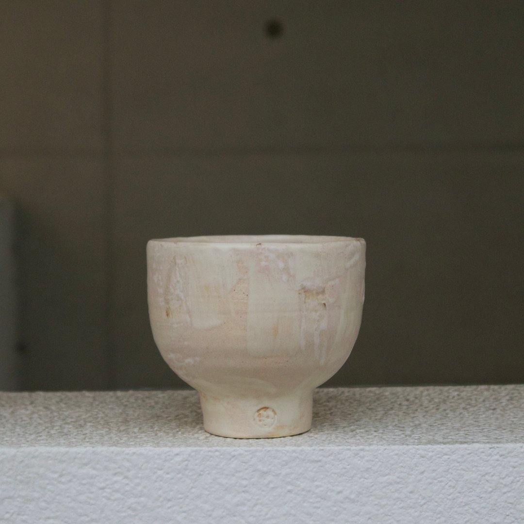 手工叠釉陶碗 抹茶杯 | Hand Made Matcha cup - 碗 - 陶 粉红色