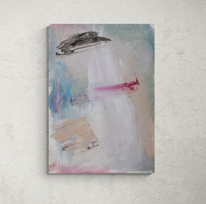 抽象布置画-hello you/居家布置/装饰/礼物/心灵疗愈 - 海报/装饰画/版画 - 纸 白色