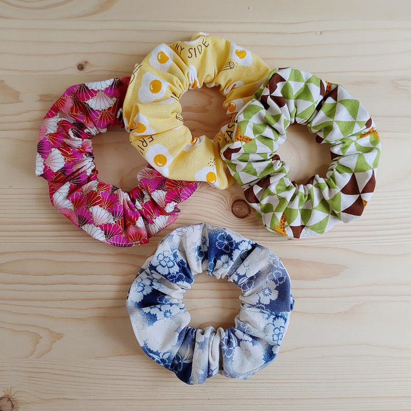 发束/发圈/大肠圈/甜甜圈多款  购3赠1 - 发饰 - 棉．麻 蓝色