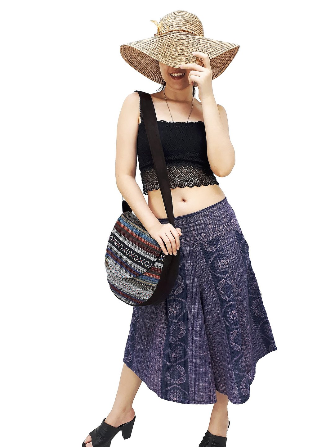 Handmade bag Woven Cotton Bag Women bag Shoulder bag Crossbody Bag Colorful - 其他 - 棉 多色