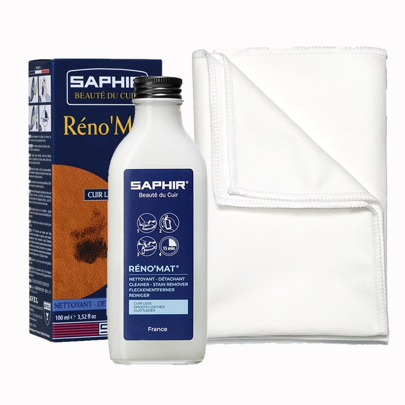 法国莎菲尔SAPHIR 万用皮革清洁露100ml 附超细纤维布 - 其他 - 其他材质 