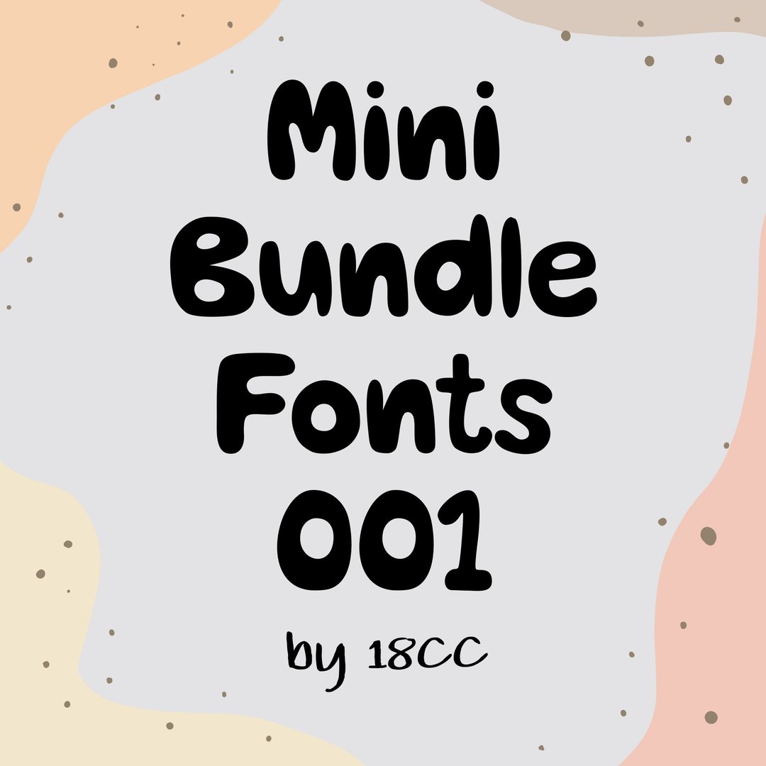Mini Bundle Fonts 001 - 其他数码商品 - 其他材质 