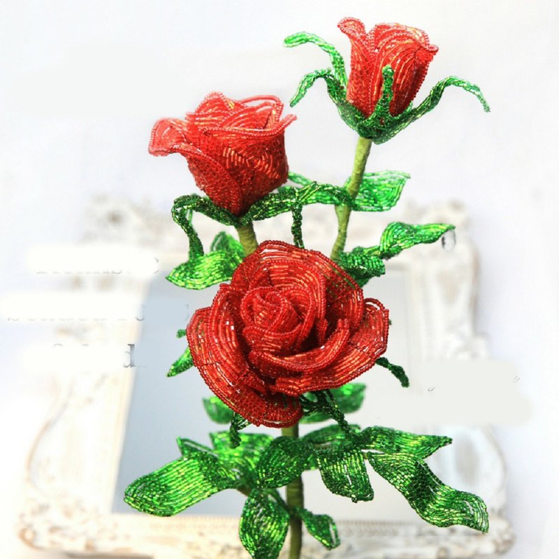 Digital Download - PDF | Beaded Flowers pattern | Rose - 手工艺教程/工具书 - 其他材质 