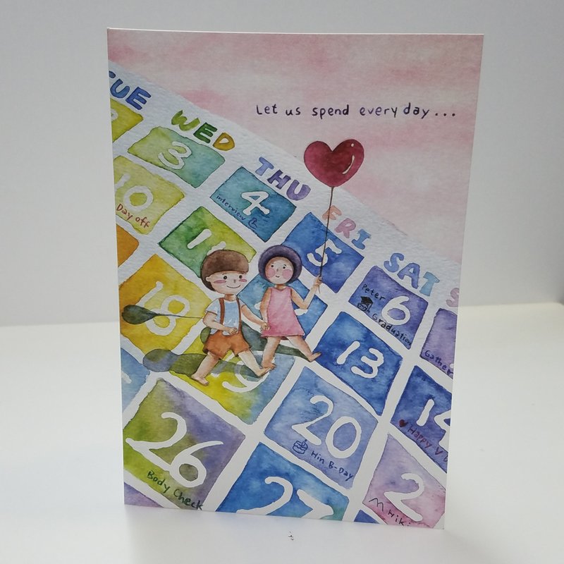 芥菜种-爱情卡-月历 - 卡片/明信片 - 纸 