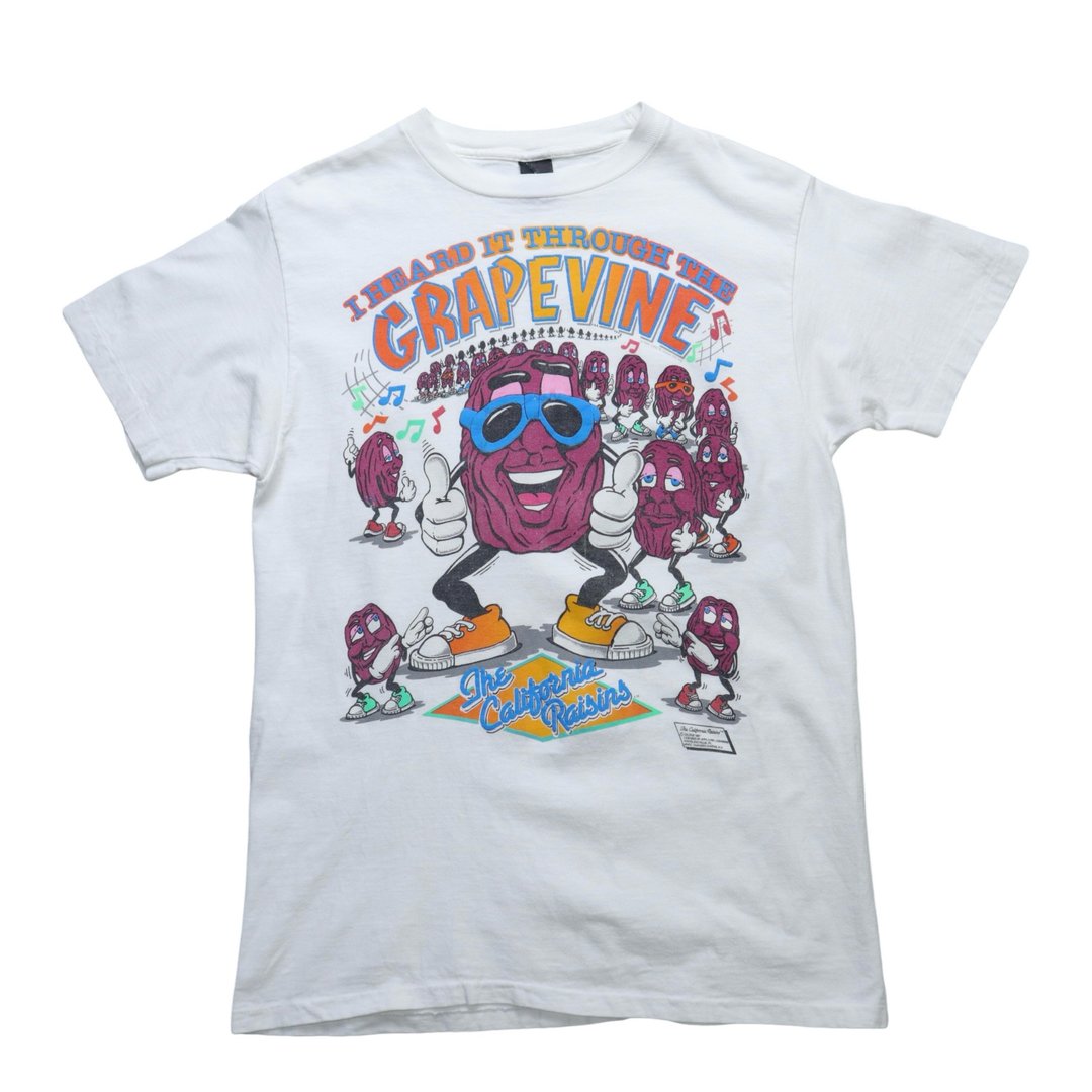 1987 ANVIL 葡萄干人图腾tee 古着T-Shirt - 女装 T 恤 - 其他材质 白色