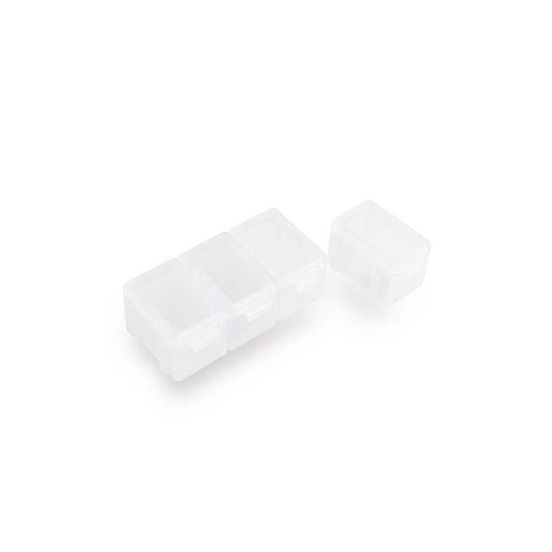 190+配件 塑料一周药盒 可拆卸 一组七个 - 收纳用品 - 聚酯纤维 透明