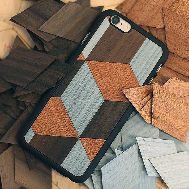 原木手机壳/方块 - 手机壳/手机套 - 木头 咖啡色