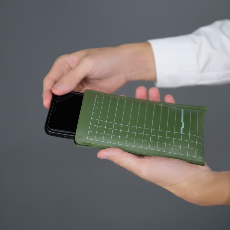 HELLLO 手机包 M 款 - 森林绿 - 笔记本/手帐 - 乳胶 绿色