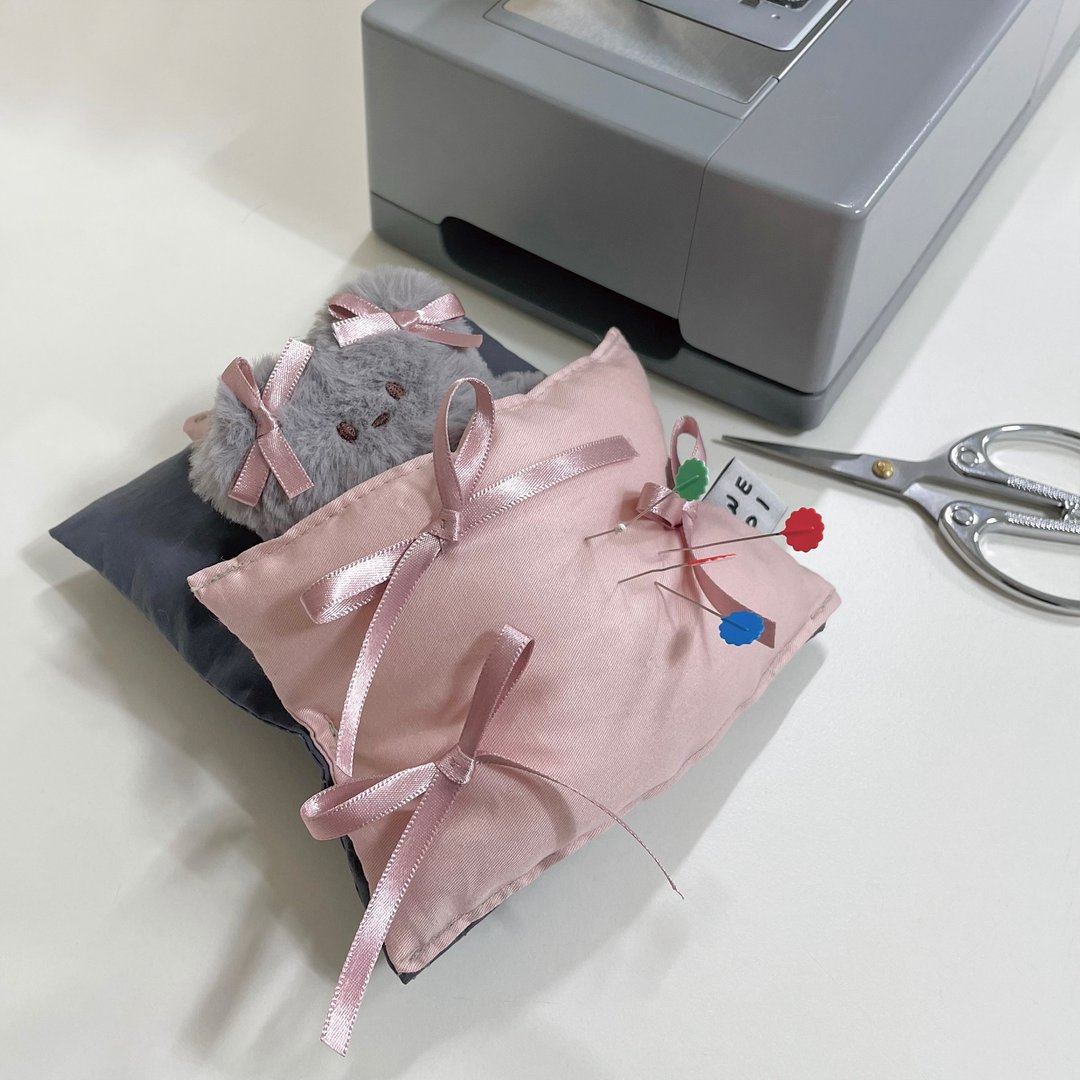 丝带娃娃寝具/手工芭蕾芯娃娃礼物微型坐垫玩 - 玩偶/公仔 - 其他材质 粉红色