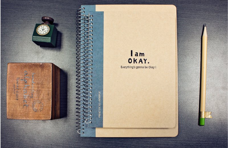 柏格文具 x I am Okay【活页笔记本-18K】四款颜色,两款内页 - 笔记本/手帐 - 纸 卡其色