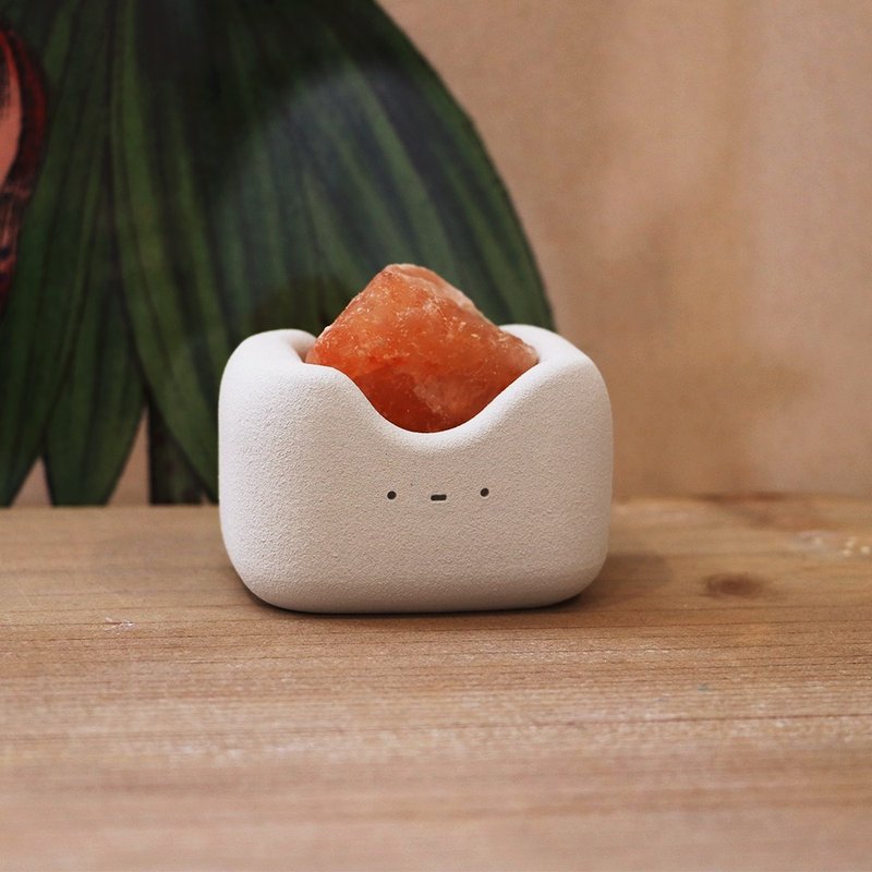 憨憨 小久淘 I 牙齿 岩盐水泥器皿 - 摆饰 - 其他材质 灰色