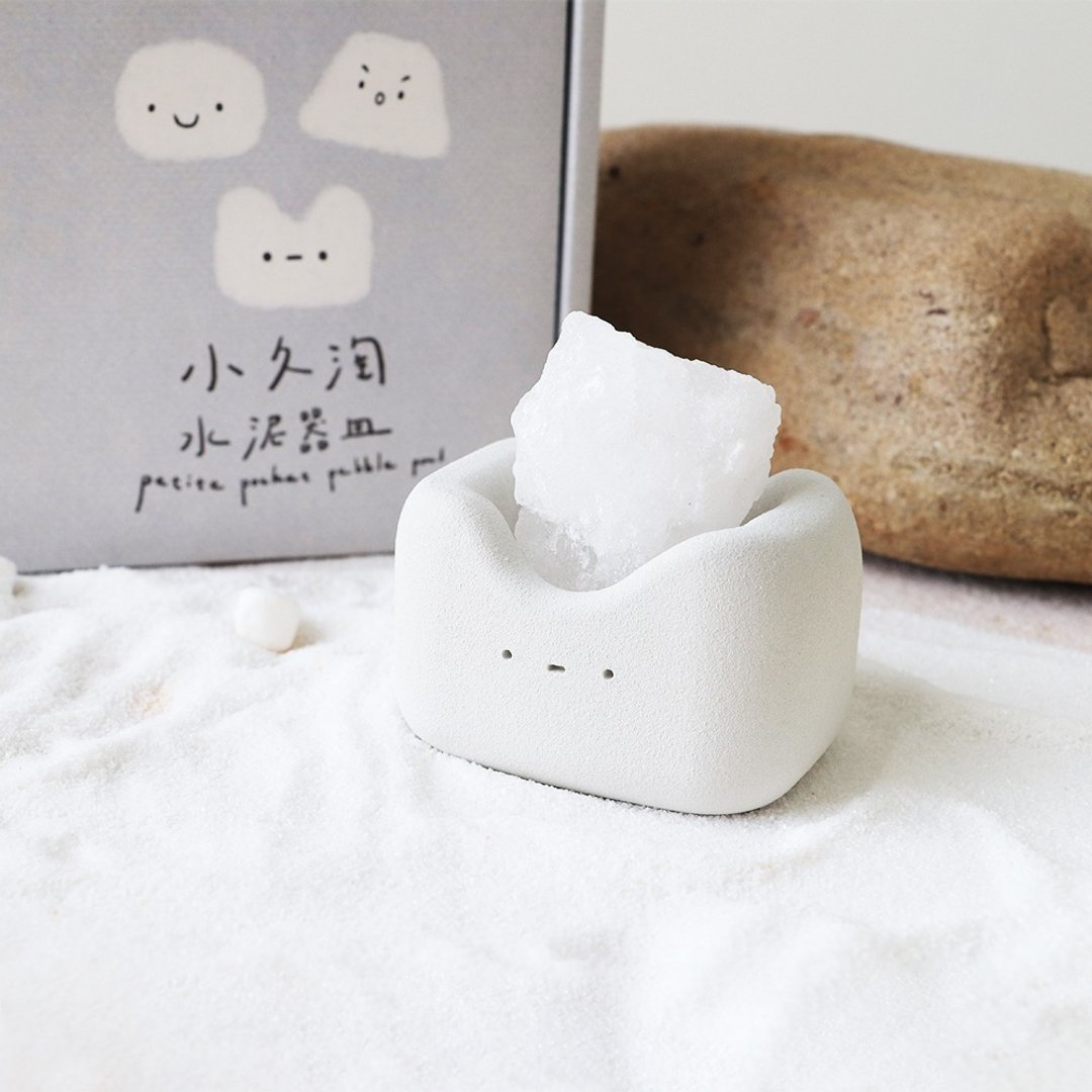 憨憨 小久淘 I 牙齿形 岩盐水泥器皿  办公室小物 - 摆饰 - 其他材质 灰色