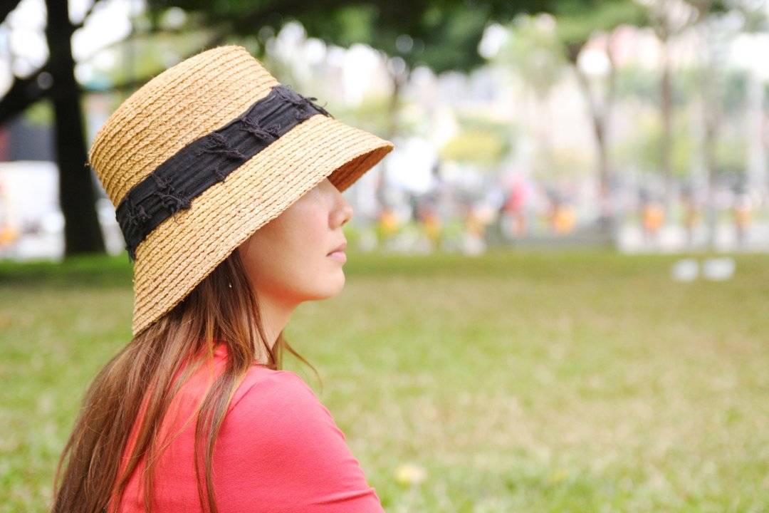 Unni神秘之心草帽-编织帽  帽子 登山帽 防晒 渔夫帽 straw hat - 帽子 - 植物．花 卡其色