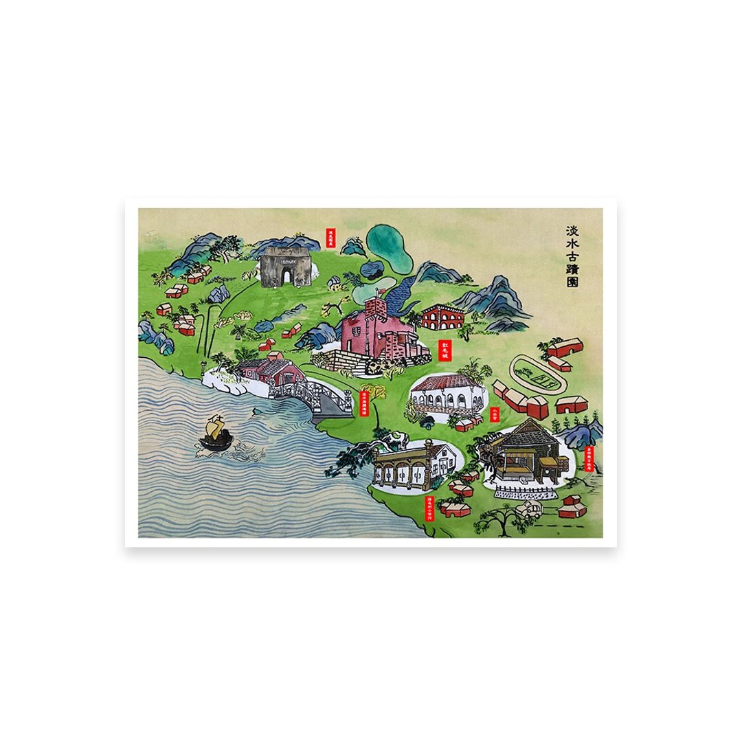 【百二岁】飘香明信片 - 淡水古迹园 / 日月潭红茶包 - 茶 - 新鲜食材 白色