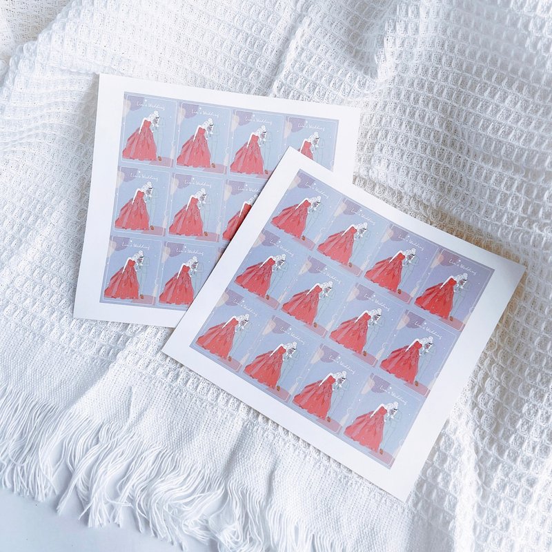 定制似颜绘 | 人像 宠物 喜帖贴纸 少量订制 - 贴纸 - 纸 白色