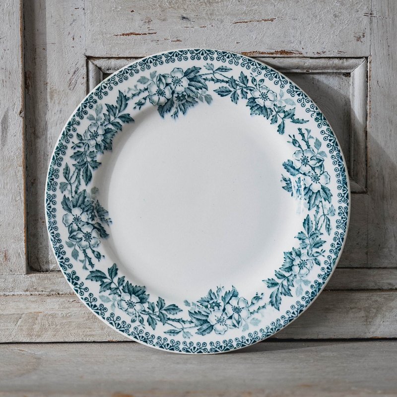 靛蓝餐盘 直径22.8cm - 盘子/餐盘/盘架 - 陶 