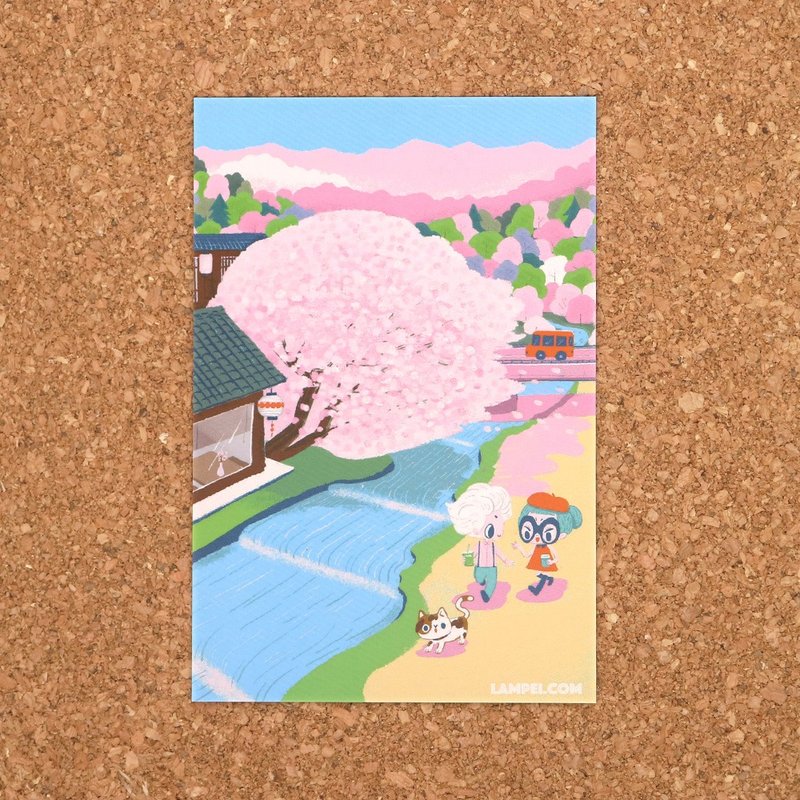 明信片Postcard   春日漫步  - 苏飞伴你四季 - 卡片/明信片 - 纸 多色