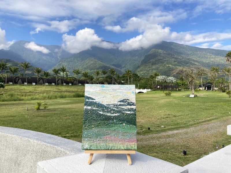 抽象绘画  走向群山9  painting Head To The Mountains 9 - 海报/装饰画/版画 - 棉．麻 多色