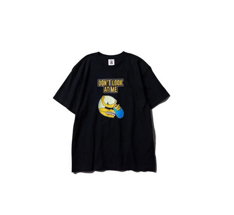 Softmachine Don't Look T-Shirt辛普森骷髅仕女刺青标语上衣 - 男装上衣/T 恤 - 棉．麻 多色