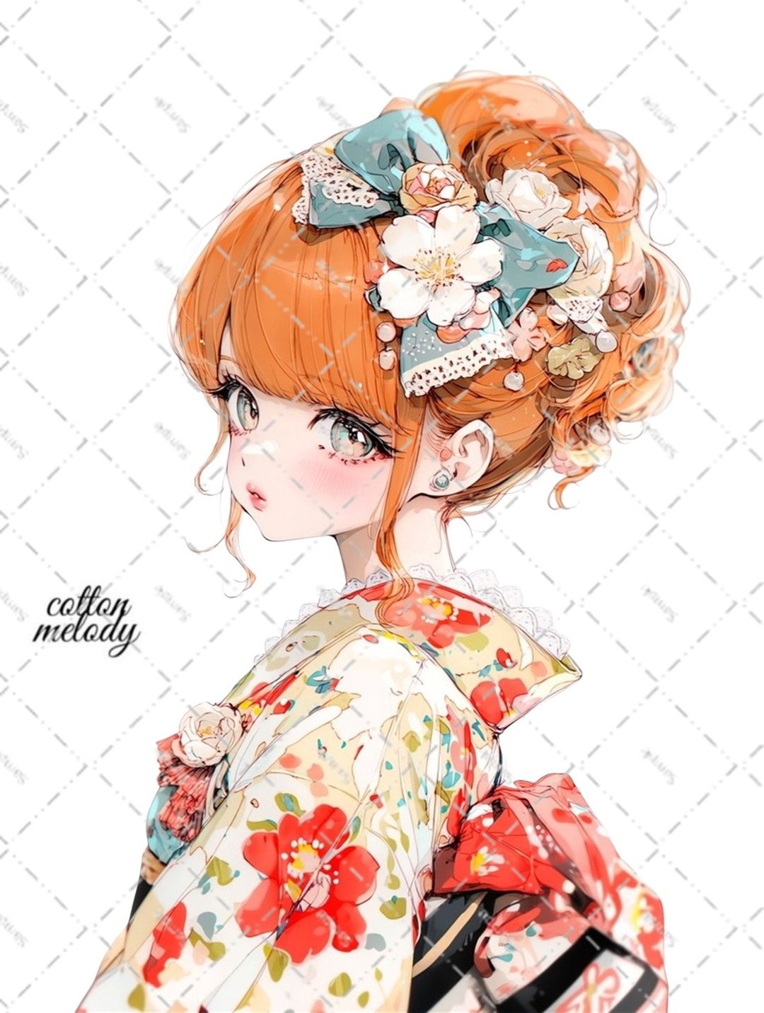 原创贴纸 No.9026 人物贴纸 原创贴纸 女孩贴纸 原创人物贴纸 - 贴纸 - 纸 