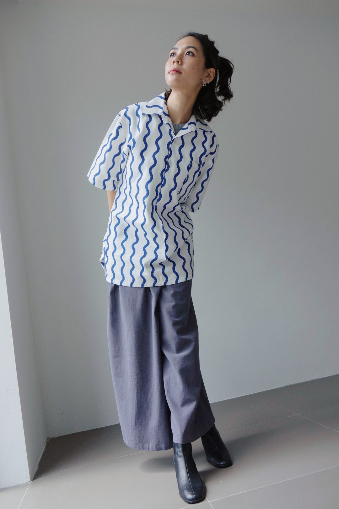 Talay shirt - 女装衬衫 - 棉 蓝色