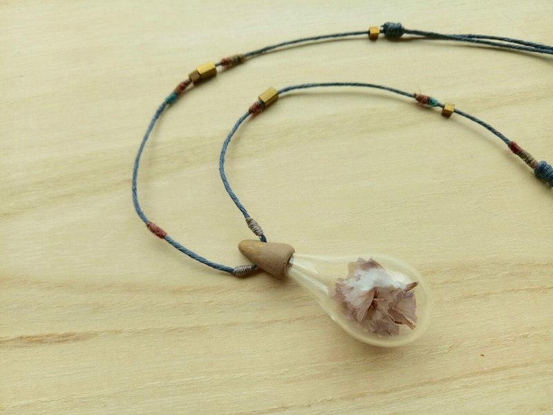 紫色星辰花微扩香项链 - 项链 - 玻璃 紫色