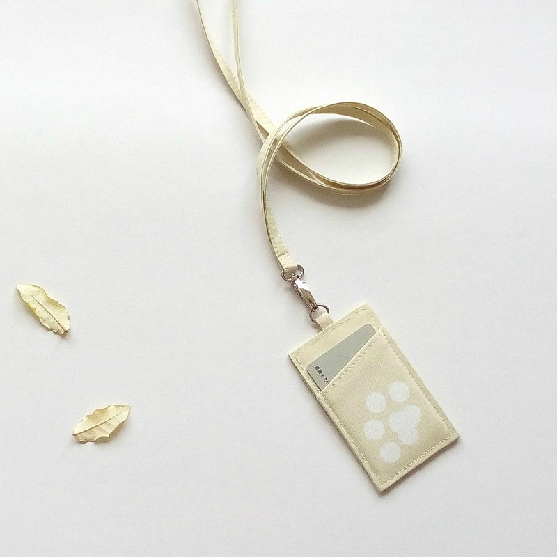 T.H.Ani 脚印植物染卡套 原创 识别证套 悠游卡套 证件套 文创 - 证件套/卡套 - 棉．麻 黄色