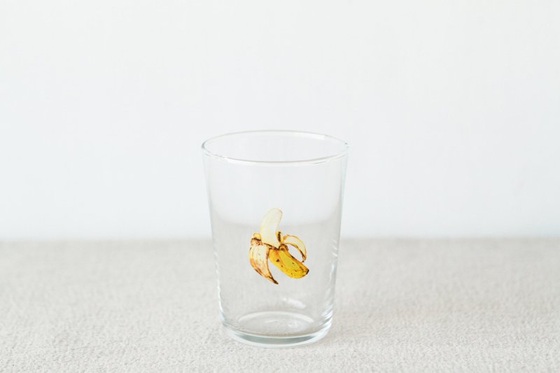 【+t企划】水果玻璃杯-香蕉半颗 - 玻璃杯 - 玻璃 透明