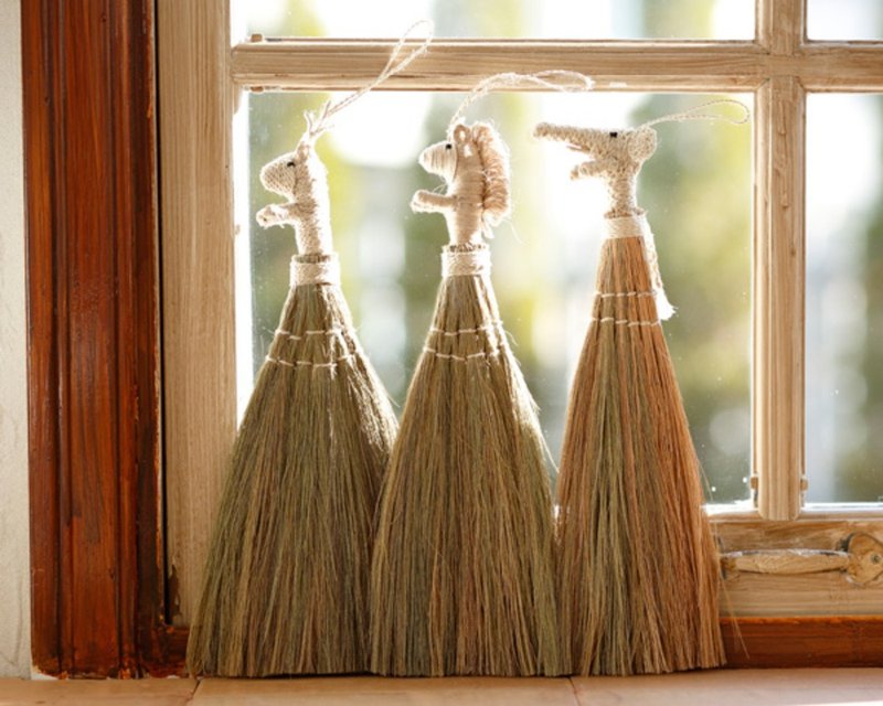 地球树公平贸易fair trade -- 麻编动物桌面迷你扫把 - 其他 - 棉．麻 