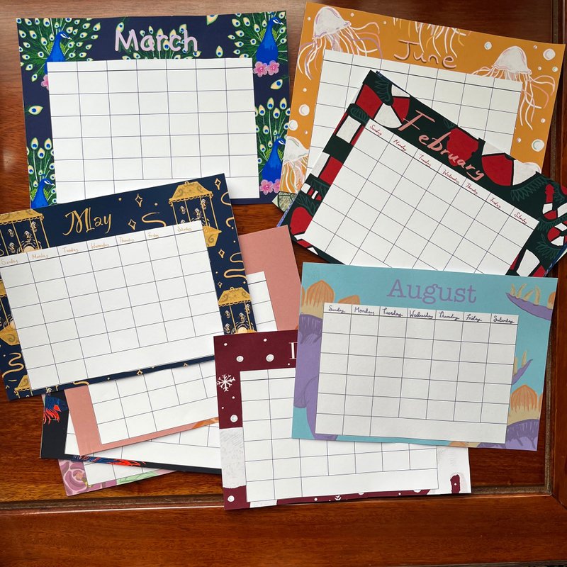 DIY日历 - 年历/台历 - 纸 多色