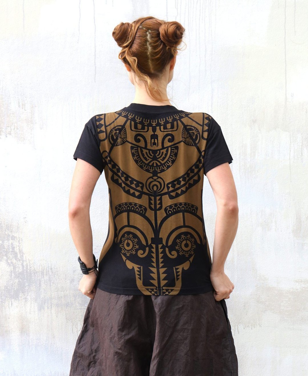 Mud Tribal Tee - 女装衬衫 - 棉 