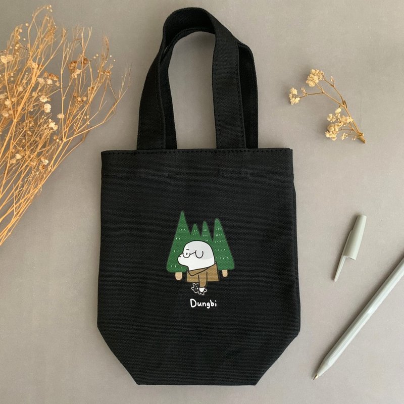 初衷 | 环保帆饮料提袋 手提袋 - 手提包/手提袋 - 棉．麻 黑色